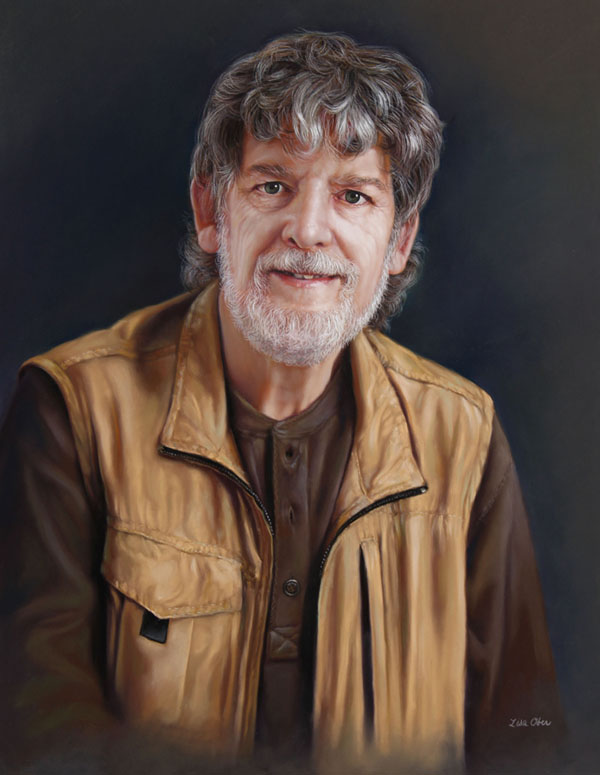 Pastel of Garry McMichael by Lisa Ober